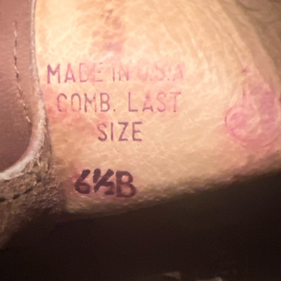 Justin Women’s‎ Leather Western Cowboy Boots Brown 6.5B Made in USA Vintage - Picture 8 of 8